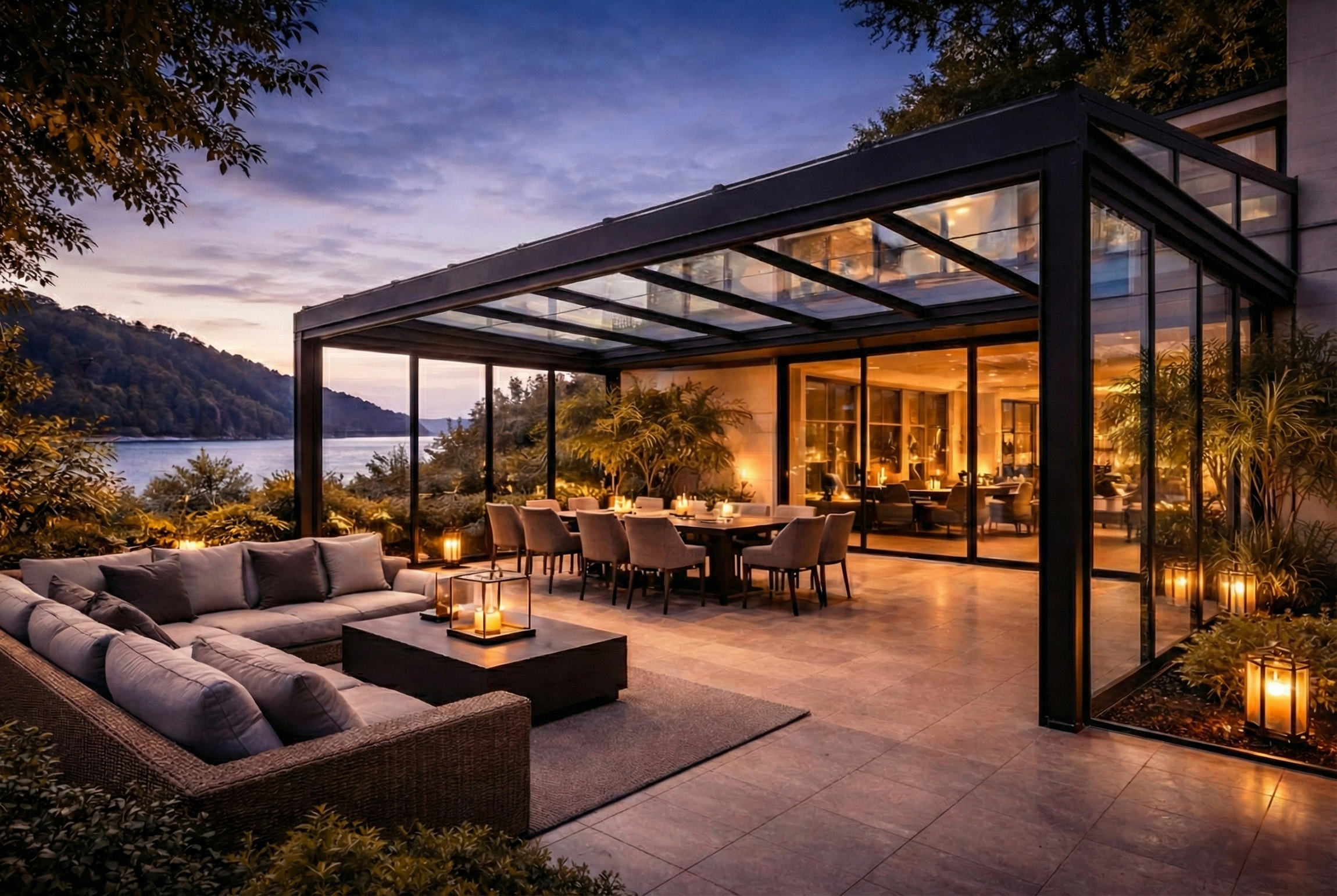Fixed Glass Roof